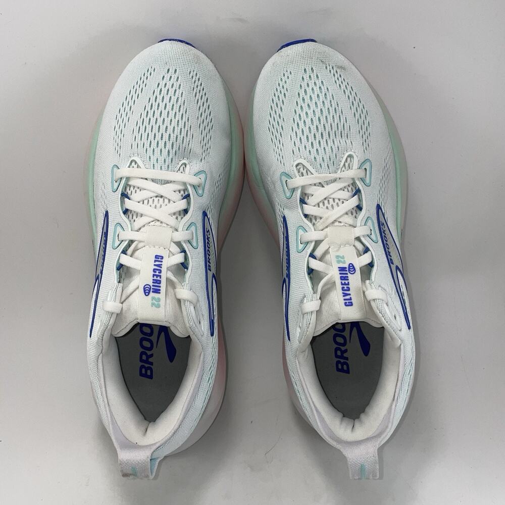 Brooks Glycerin 22 Blue Ribbon Peacoat Athletic Running Shoes Womens Size 9.5 - Picture 5 of 10